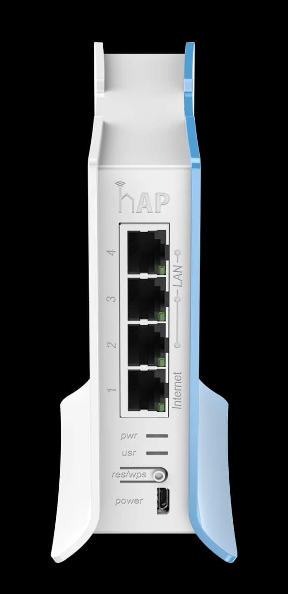 روتر MikroTik hAP lite TC، نمای دوم