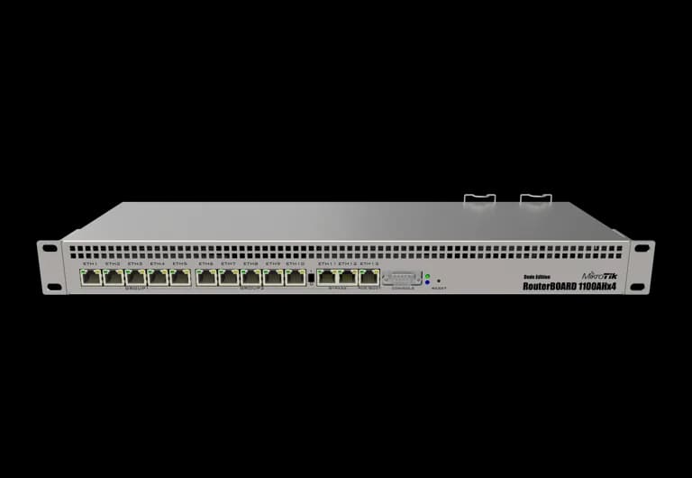 MikroTik RB1100AHx4 Dude Edition, front view
