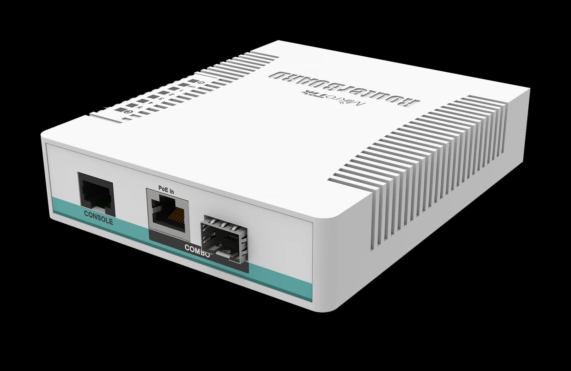 نمای دوم سوئیچ MikroTik CRS106-1C-5S