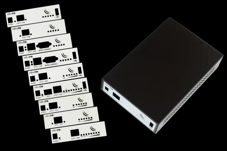 MikroTik CA411-711 black aluminium enclosure