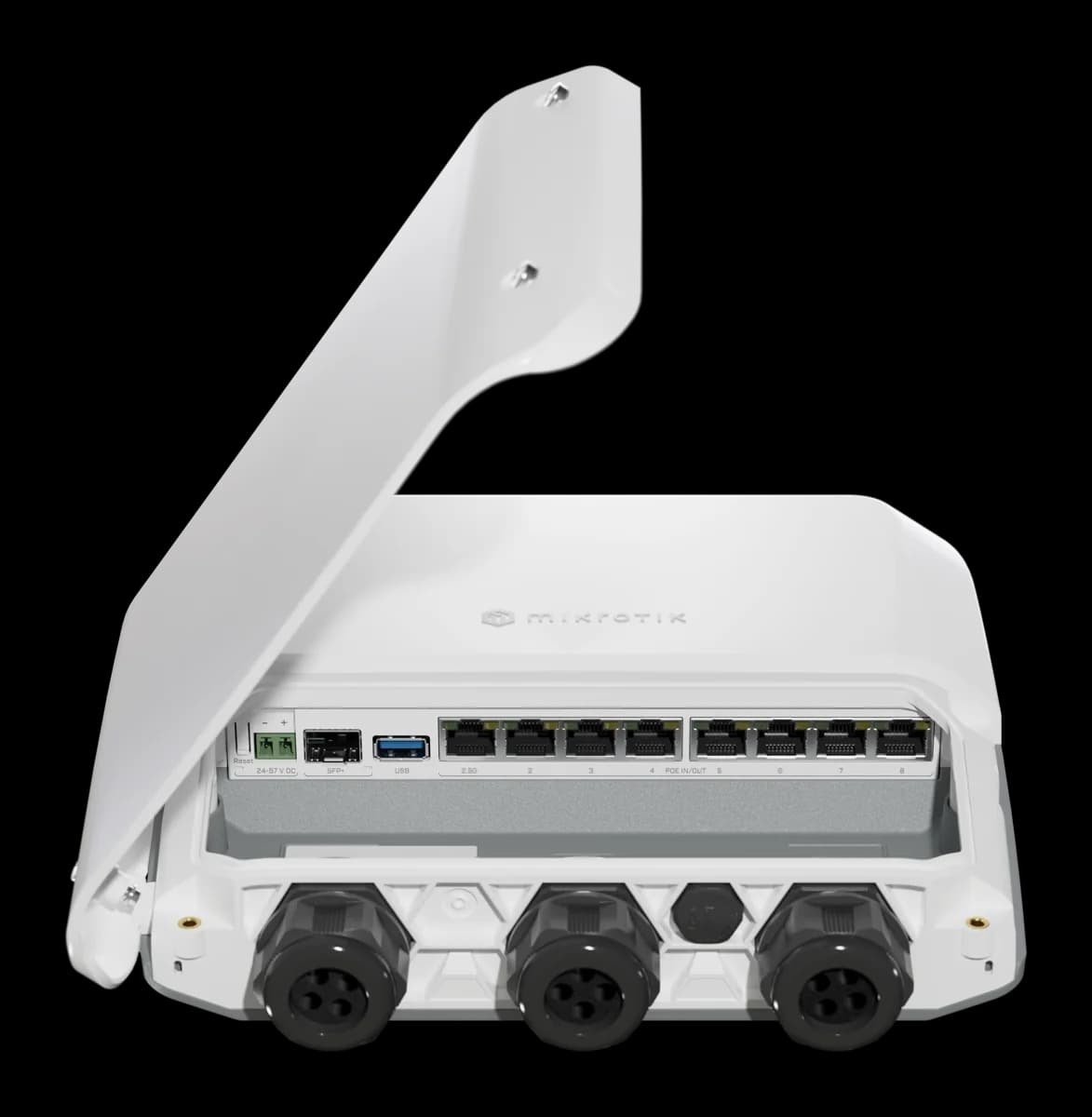 تصویر رسمی MikroTik RB5009UPr+S+OUT، نمای ۵