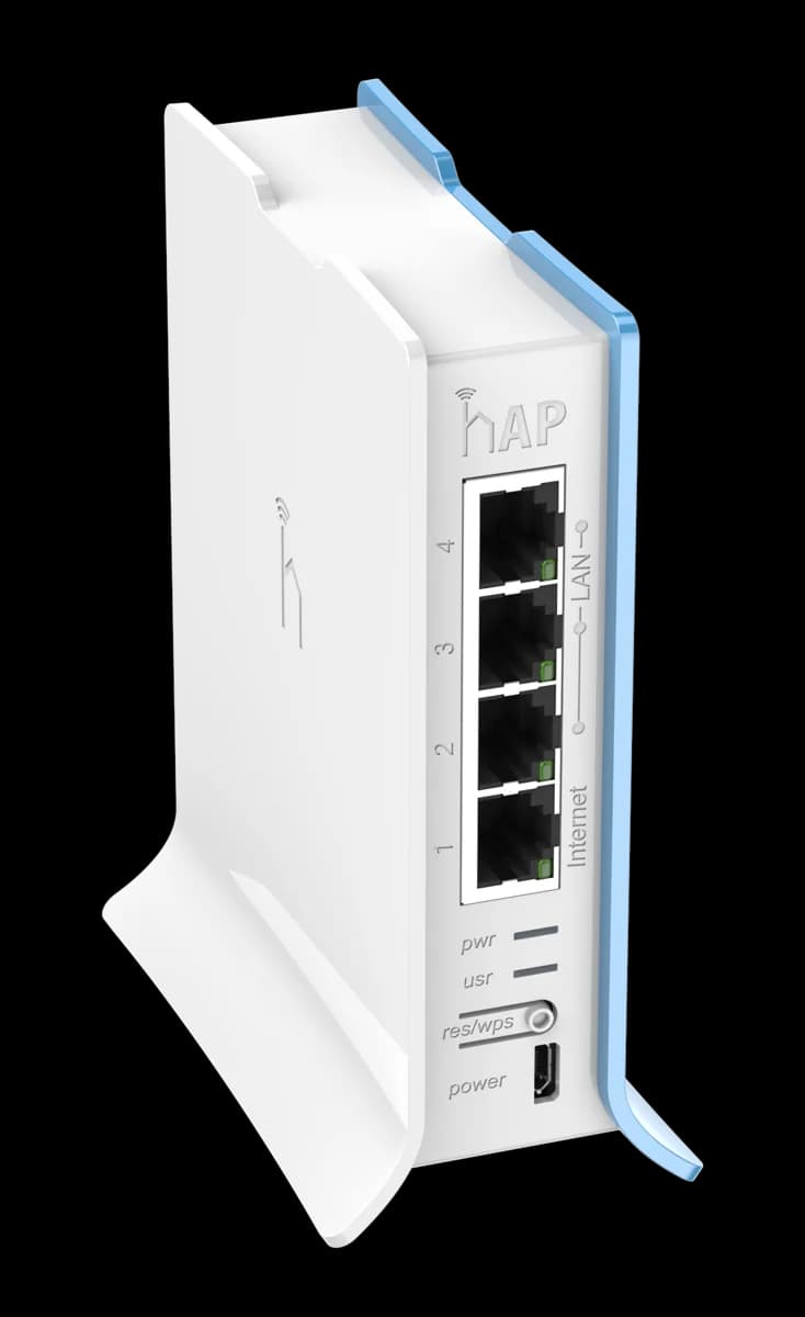 روتر MikroTik hAP lite TC، نمای سوم