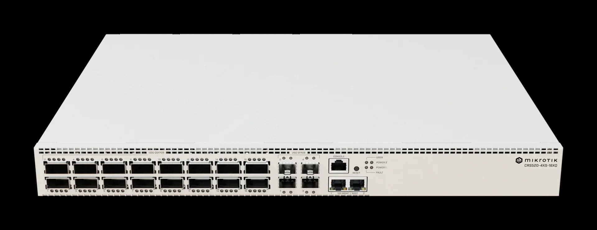 MikroTik CRS520-4XS-16XQ-RM نمای سوم