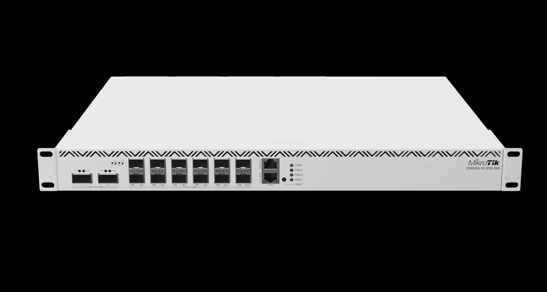 روتر MikroTik CCR2216-1G-12XS-2XQ، نمای دوم
