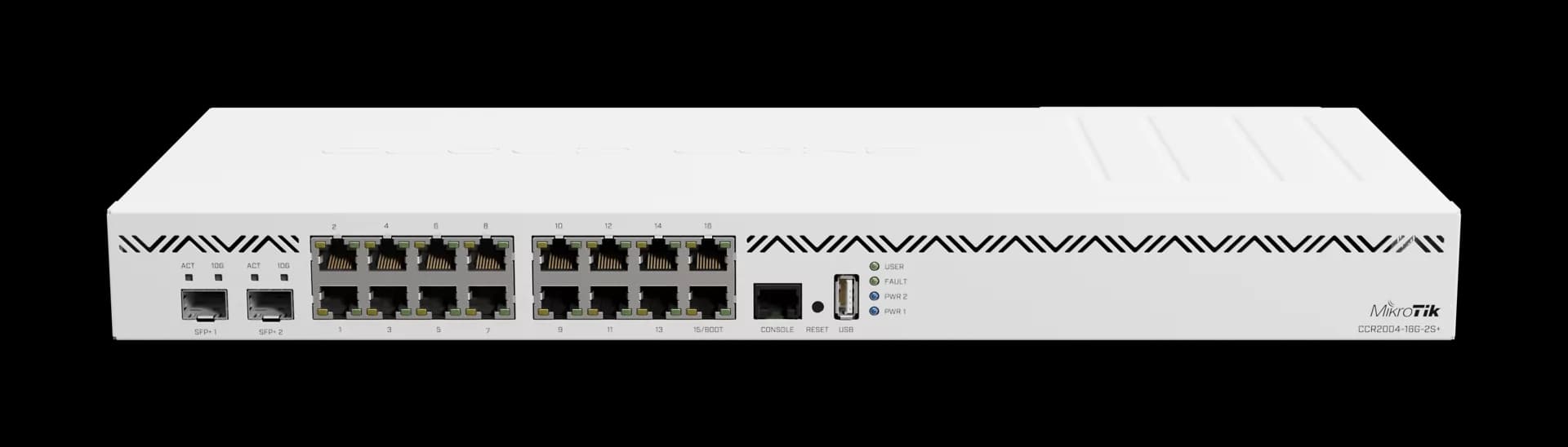 MikroTik CCR2004-16G-2S+ – نمای اصلی روتر