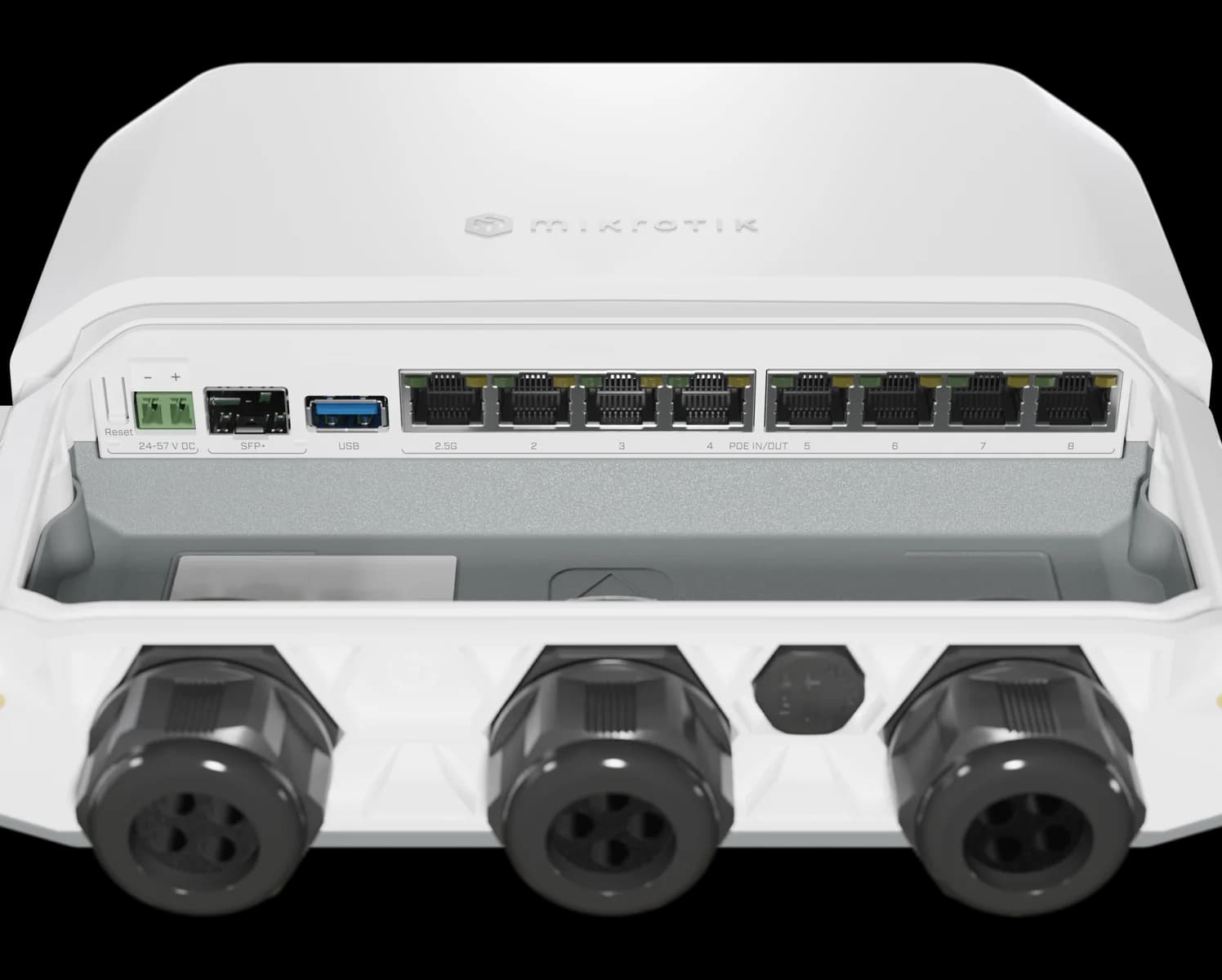 تصویر رسمی MikroTik RB5009UPr+S+OUT، نمای ۴