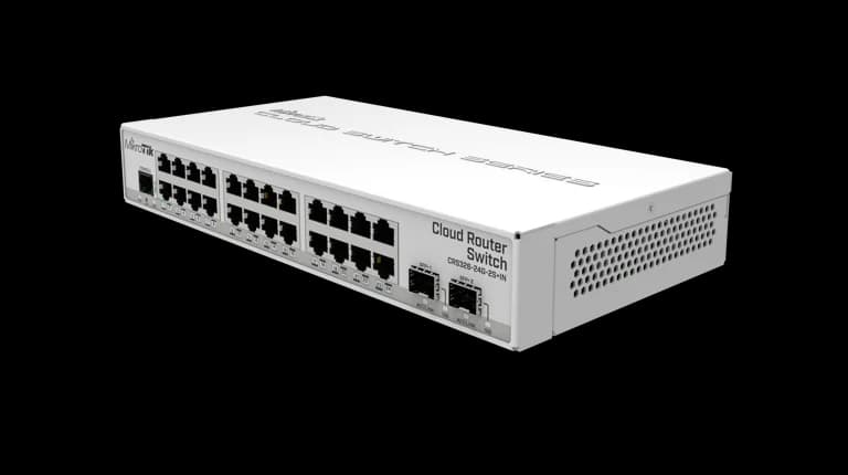 MikroTik CRS326-24G-2S+IN front view