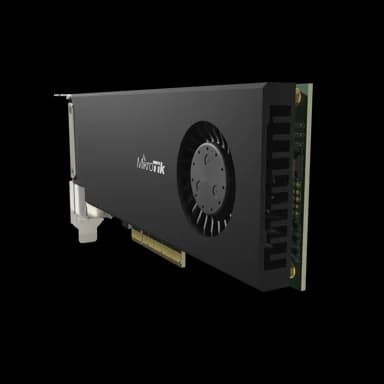 نمای درگاه‌های MikroTik CCR2004-1G-2XS-PCIe