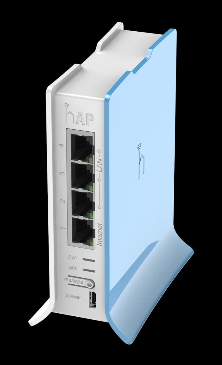 روتر MikroTik hAP lite TC، نمای اصلی
