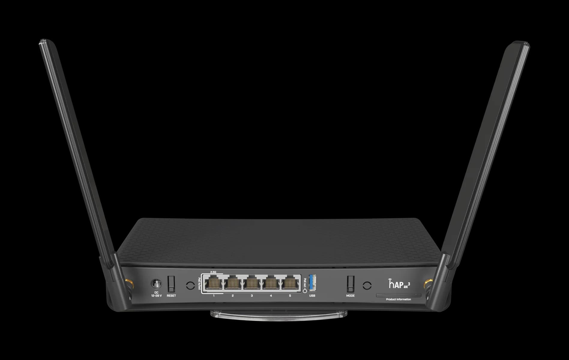 روتر MikroTik hAP ax³، نمای سوم