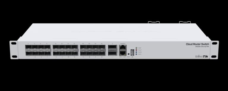 MikroTik CRS326-24S+2Q+RM front view