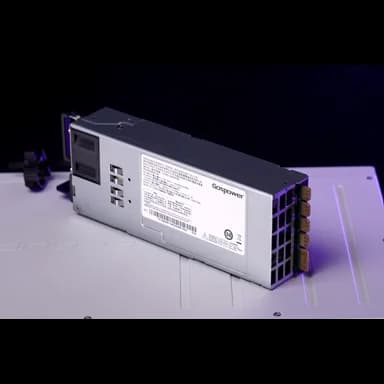 MikroTik G1483-0600WNB power supply, alternate view