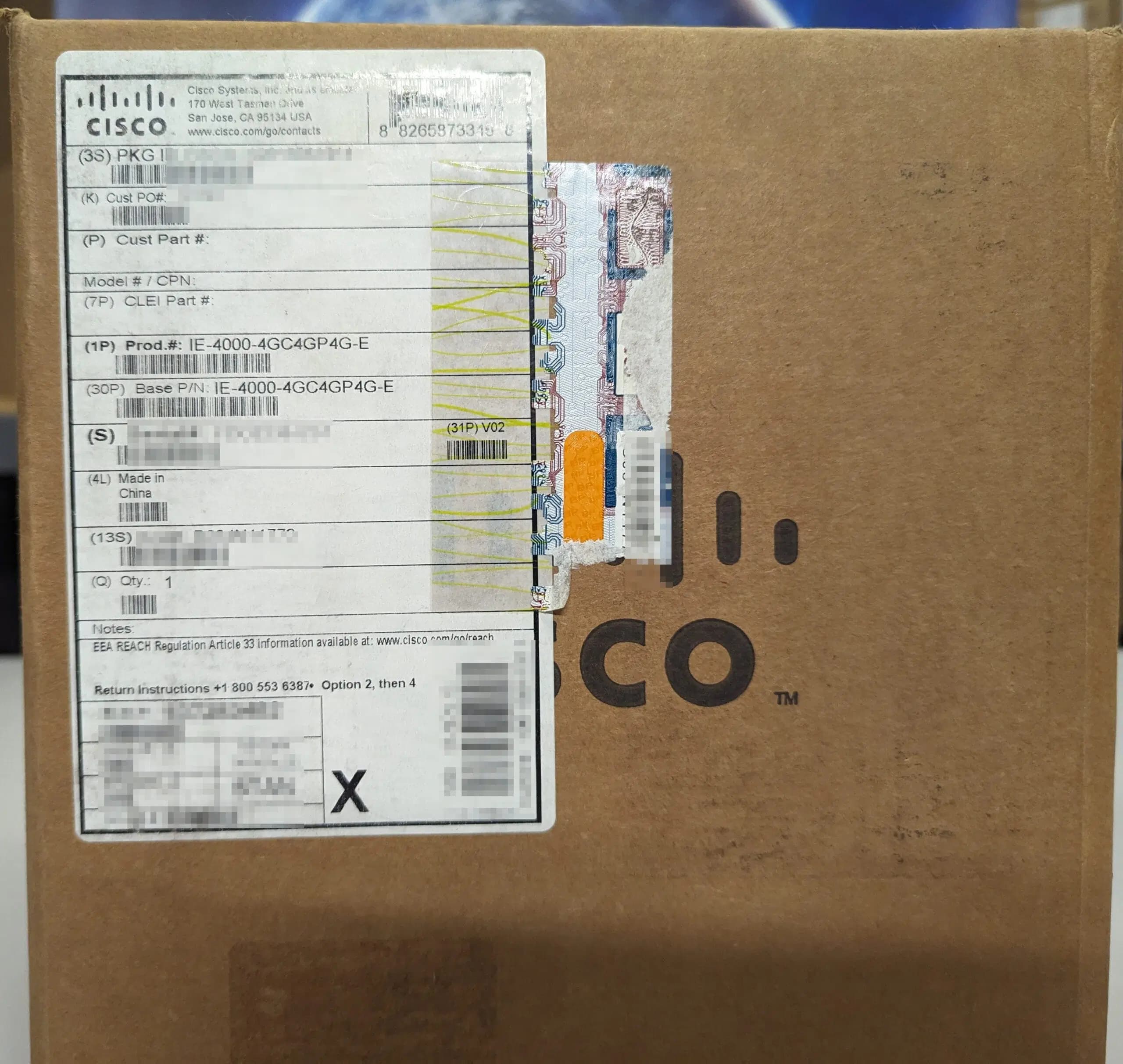 سوئیچ صنعتی Cisco IE-4000-4GC4GP4G-E، نمای دیگر