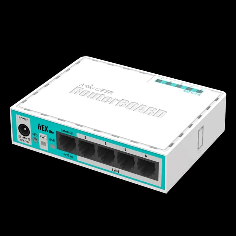 روتر MikroTik hEX lite مدل RB750r2 نمای اصلی