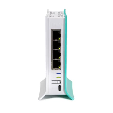 عکس روتر MikroTik hAP ax lite از زاویه بالا