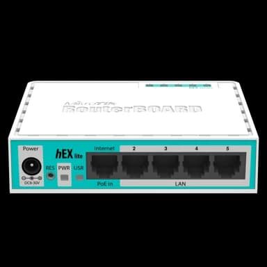 روتر MikroTik hEX lite مدل RB750r2 نمای دیگر